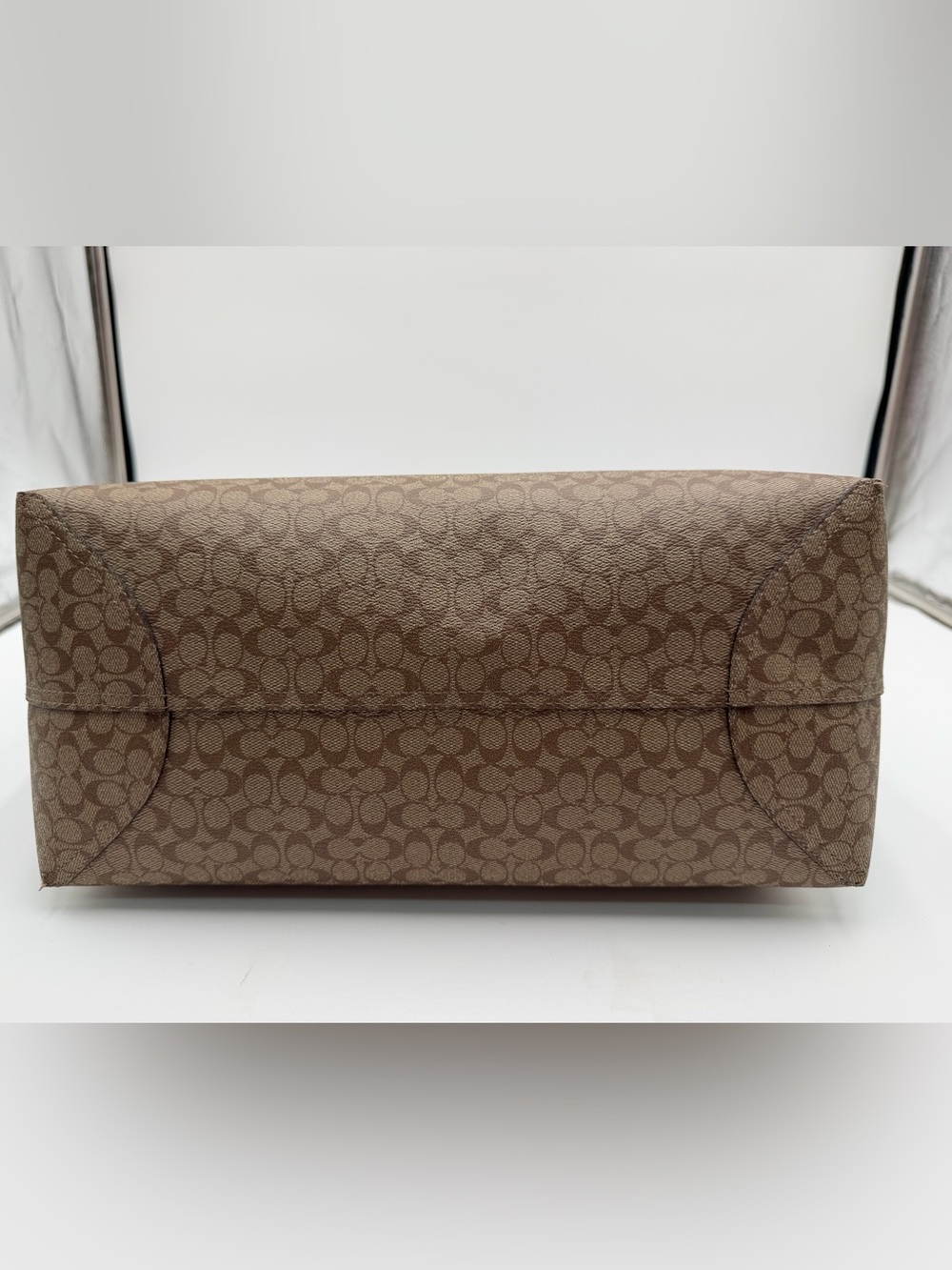 Coach City Tote Bag In Micro Signature Canvas - Picture 7 of 11
